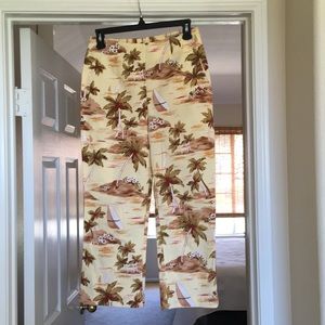 Tropical Cotton Crop Pant - Anthropologie